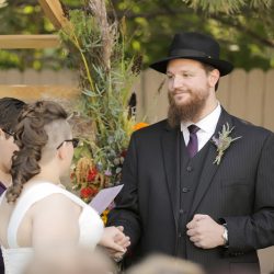 Wildflower backyard wedding as seen on @offbeatbride