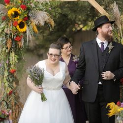 Wildflower backyard wedding as seen on @offbeatbride