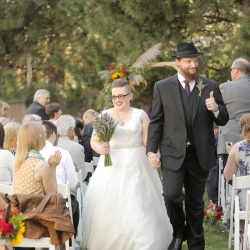 Wildflower backyard wedding as seen on @offbeatbride