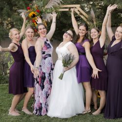 Wildflower backyard wedding as seen on @offbeatbride
