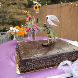 Wildflower backyard wedding as seen on @offbeatbride