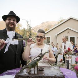 Wildflower backyard wedding as seen on @offbeatbride