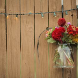 Wildflower backyard wedding as seen on @offbeatbride