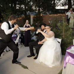 Wildflower backyard wedding as seen on @offbeatbride