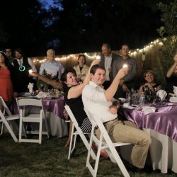 Wildflower backyard wedding as seen on @offbeatbride