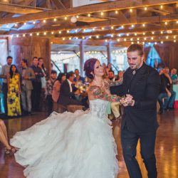 Scott Peabody Christina Carroll Photography favKimandJeremy1013copy low - Hanging chandeliers and cowboy boots at this Texas rock 'n' roll wedding Chandeliers and cowboy boots at this Texas rock 'n' roll wedding