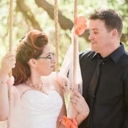 201606 25LileyWedding0379 - This rockabilly-themed wedding is retro fabulous This red rockabilly wedding is retro fabulous