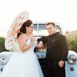 201606 25LileyWedding0425 - This rockabilly-themed wedding is retro fabulous This red rockabilly wedding is retro fabulous