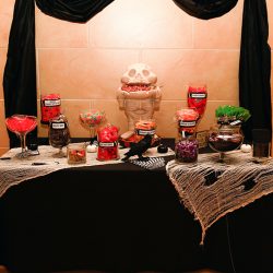 Haunted library wedding as seen on @offbeatbride #halloween #wedding