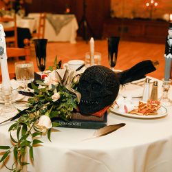 Haunted library wedding as seen on @offbeatbride #halloween #wedding