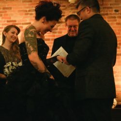 Haunted library meets Edgar Allan Poe wedding as seen on @offbeatbride #halloween #wedding