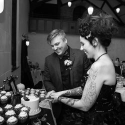 Haunted library wedding as seen on @offbeatbride #halloween #wedding