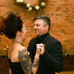 Haunted library wedding as seen on @offbeatbride #halloween #wedding