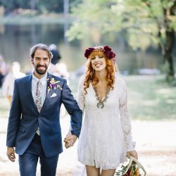 AJP8832 - This woodsy chic backyard wedding was a labor of love This woodsy chic backyard wedding was a labor of love