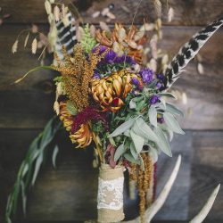 AJP8876 - This woodsy chic backyard wedding was a labor of love This woodsy backyard wedding was a labor of love