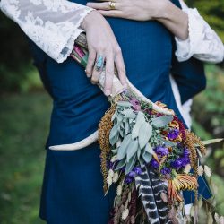 AJP9063 - This woodsy chic backyard wedding was a labor of love This woodsy backyard wedding was a labor of love