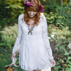 AJP9074 - This woodsy chic backyard wedding was a labor of love This woodsy backyard wedding was a labor of love