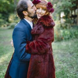 AJP9144 - This woodsy chic backyard wedding was a labor of love This woodsy backyard wedding was a labor of love