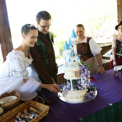 A Renaissance fantasy wedding as seen on @offbeatbride #renaissance #wedding
