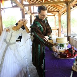 A Renaissance fantasy wedding as seen on @offbeatbride #renaissance #wedding
