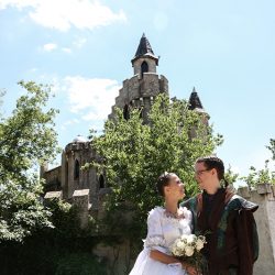 A Renaissance fantasy wedding as seen on @offbeatbride #renaissance #wedding