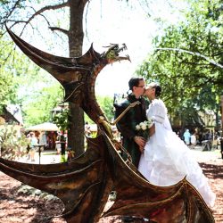 A Renaissance fantasy wedding as seen on @offbeatbride #renaissance #wedding