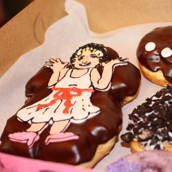 IMG 5940 - Ring Pops, donuts, and ladies in love at this Voodoo Donuts wedding Ring Pops, donuts, and ladies in love at this Voodoo Donuts ceremony