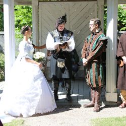 A Renaissance fairy tale fantasy wedding as seen on @offbeatbride #renaissance #wedding