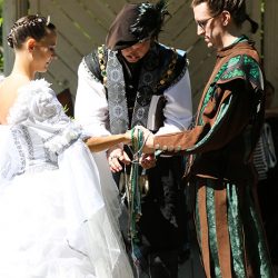 A Renaissance fairy tale fantasy wedding as seen on @offbeatbride #renaissance #wedding