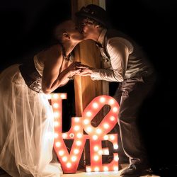 OBB1 0030 - A steampunk circus wedding with corsets, ringleaders, and the best flower girl you'll see today Awesome circus wedding as seen on @offbeatbride