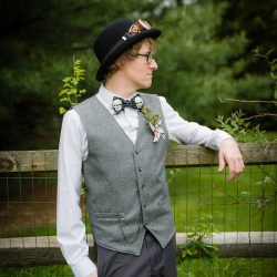 OBB1 0036 - A steampunk circus wedding with corsets, ringleaders, and the best flower girl you'll see today Awesome circus wedding as seen on @offbeatbride