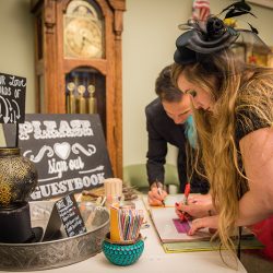 OBB1 0065 - A steampunk circus wedding with corsets, ringleaders, and the best flower girl you'll see today Awesome circus wedding as seen on @offbeatbride