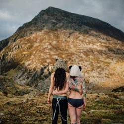 enchanted brides photography 1 2 - This topless engagement shoot on a cold mountain in Wales is super freeing (SFW!) Topless engagement shoot on a cold mountain in Wales as seen on @offbeatbride