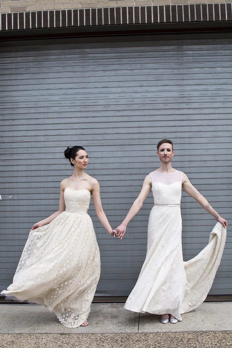 Gender fluid wedding dress photo shoot that stole our hearts