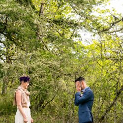 Fishler Graves Amanda Photographic 041616FishlerGravesWedding121 low - Gold crowns, purple hair, and tears galore at this Oregon schoolhouse wedding Gold crowns, purple hair, and tears galore
