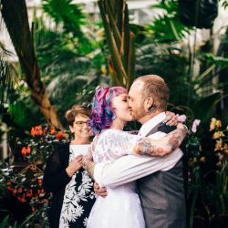 Mike and Greer 21 - A tattoo artist and his tattooed bride at this Tacoma tattooed wedding A tattoo artist and his tattoo bride at this Tacoma wedding