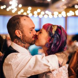 Mike and Greer 64 - A tattoo artist and his tattooed bride at this Tacoma tattooed wedding A tattoo artist and his tattoo bride at this Tacoma wedding