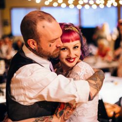 Mike and Greer 65 - A tattoo artist and his tattooed bride at this Tacoma tattooed wedding A tattoo artist and his tattoo bride at this Tacoma wedding