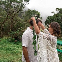 Off beat Bride Submission 0007 - An elopement in Maui with a volcano backdrop An elopement in Maui with a volcano backdrop as seen on @offbeatbride