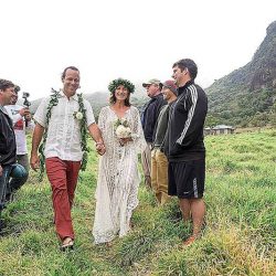 Off beat Bride Submission 0015 - An elopement in Maui with a volcano backdrop A Maui elopement with a volcano backdrop as seen on @offbeatbride