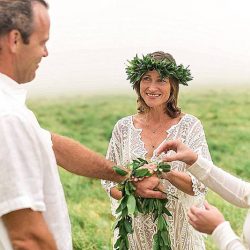 Off beat Bride Submission 0028 - An elopement in Maui with a volcano backdrop A Maui elopement with a volcano backdrop as seen on @offbeatbride