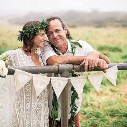 Off beat Bride Submission 0063 - An elopement in Maui with a volcano backdrop A Maui elopement with a volcano backdrop as seen on @offbeatbride