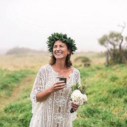 Off beat Bride Submission 0066 - An elopement in Maui with a volcano backdrop A Maui elopement with a volcano backdrop as seen on @offbeatbride