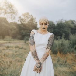 This stunning bald bride proves hair is never necessary to steal hearts