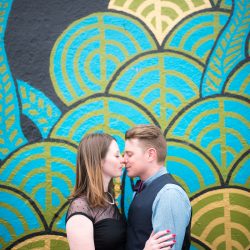 Bear + fox mask engagement session