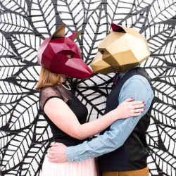 Animal mask engagement shoot