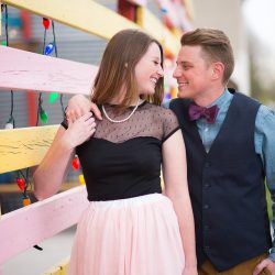 Bear + fox mask engagement shoot