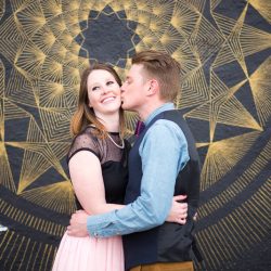 Bear + fox mask engagement shoot
