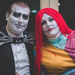Fitzpatrick Houck BG Productions Photography and Videography philadelphiaweddingphotographyBGProductions46 low - Don't miss the costumes, Simpsons cufflinks, and bum shots at this creepy Halloween wedding Don't miss the costumes, Simpsons cufflinks, and bum shots at this wedding