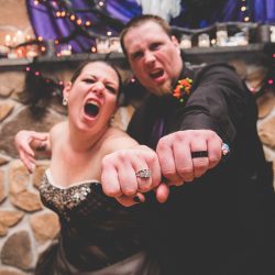 Fitzpatrick Houck BG Productions Photography and Videography philadelphiaweddingphotographyBGProductions78 low - Don't miss the costumes, Simpsons cufflinks, and bum shots at this creepy Halloween wedding Don't miss the costumes, Simpsons cufflinks, and bum shots at this wedding